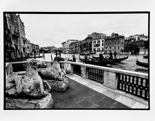 Venise - Vue du grand Canal depuis la terrasse de la Fondation Guggenheim - 2002 Œuvre originale de Michel Pinel