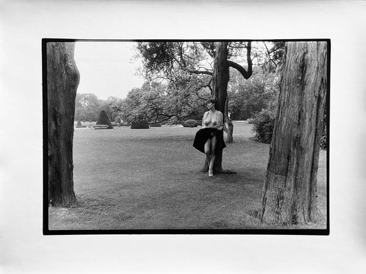 Tentation dans un parc - 1984 Œuvre originale de Michel Pinel